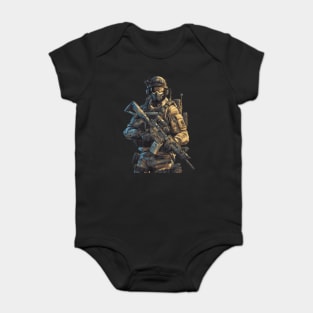 Special Forces Military Unit Baby Bodysuit